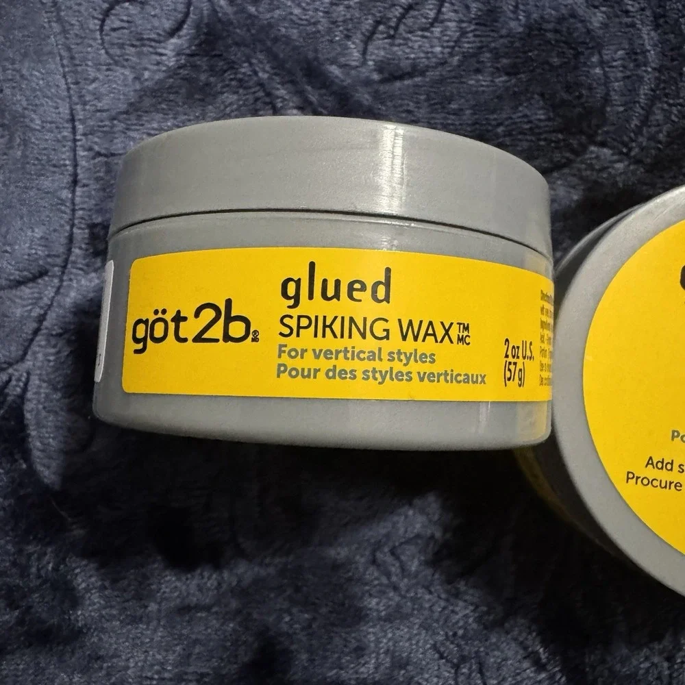 Got2b Glued Spiking Wax‎ 2oz Lot of 2 NEW Strong Hold Hair Styling Product